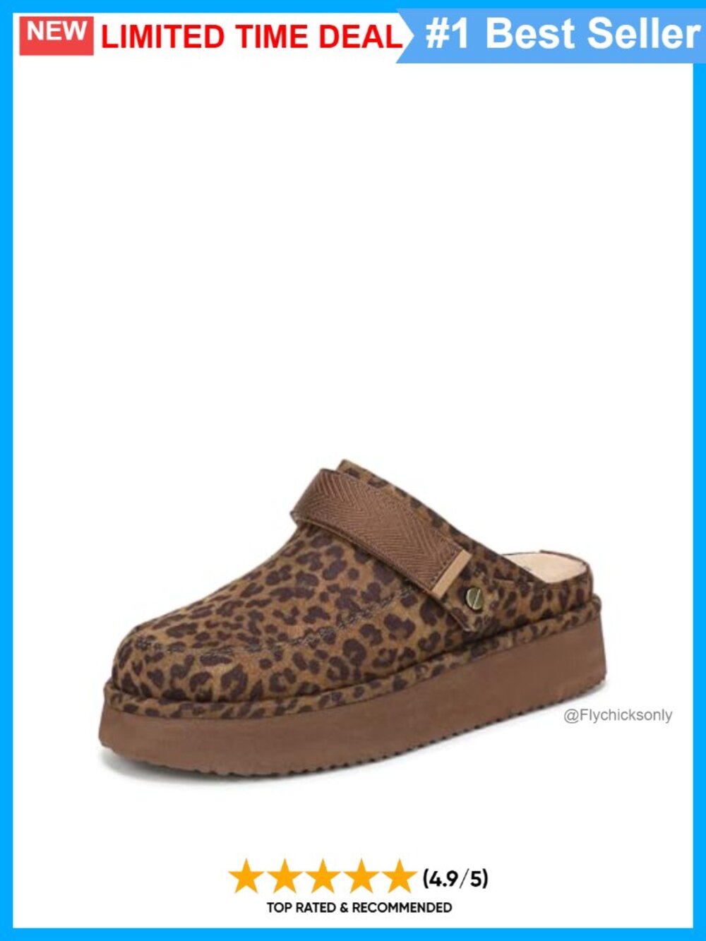 Platform Clog Mule Slip-On Comfort Casual Microsuede Shoes